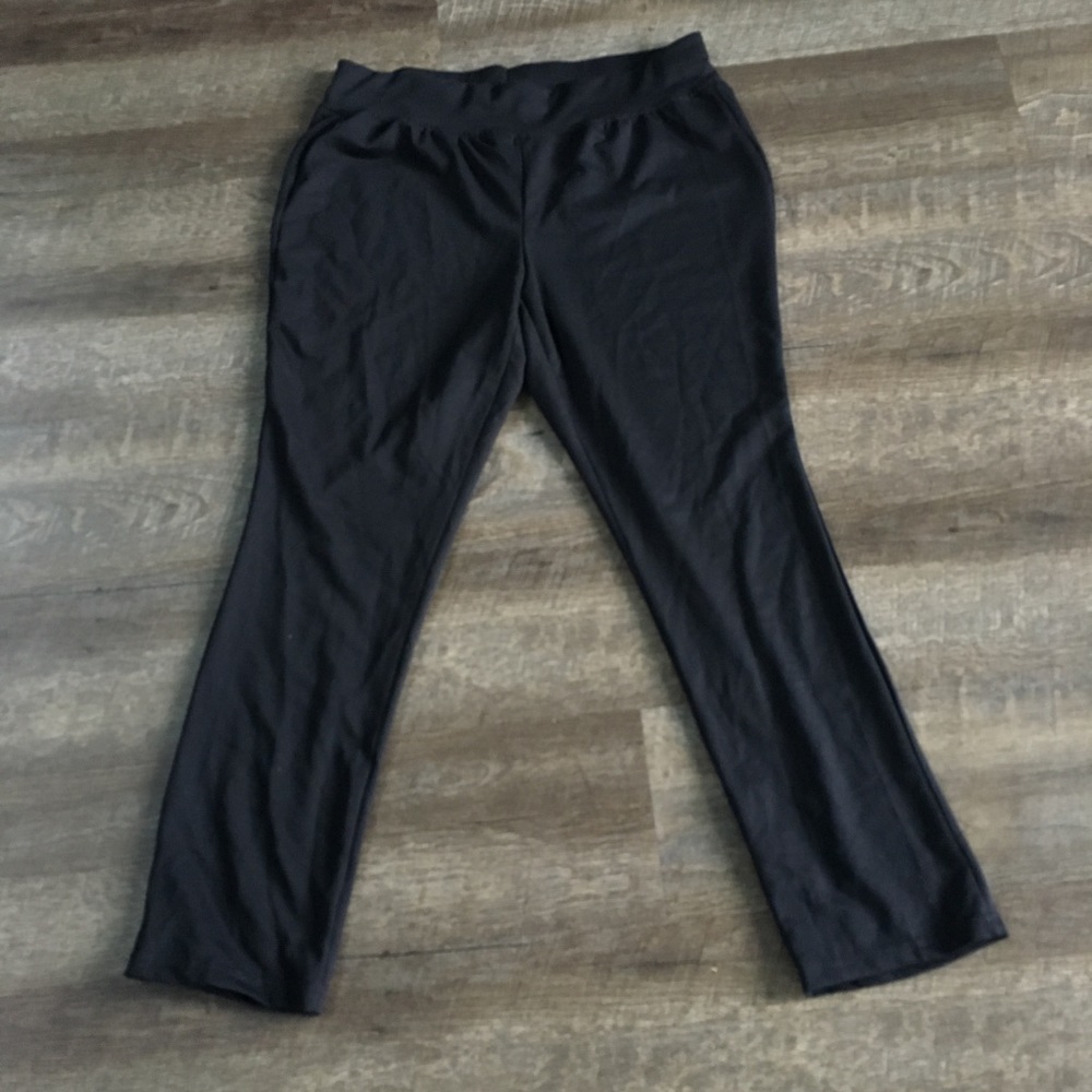 Silverware Black Soft Pants-SZ 1X - Picture 6 of 7